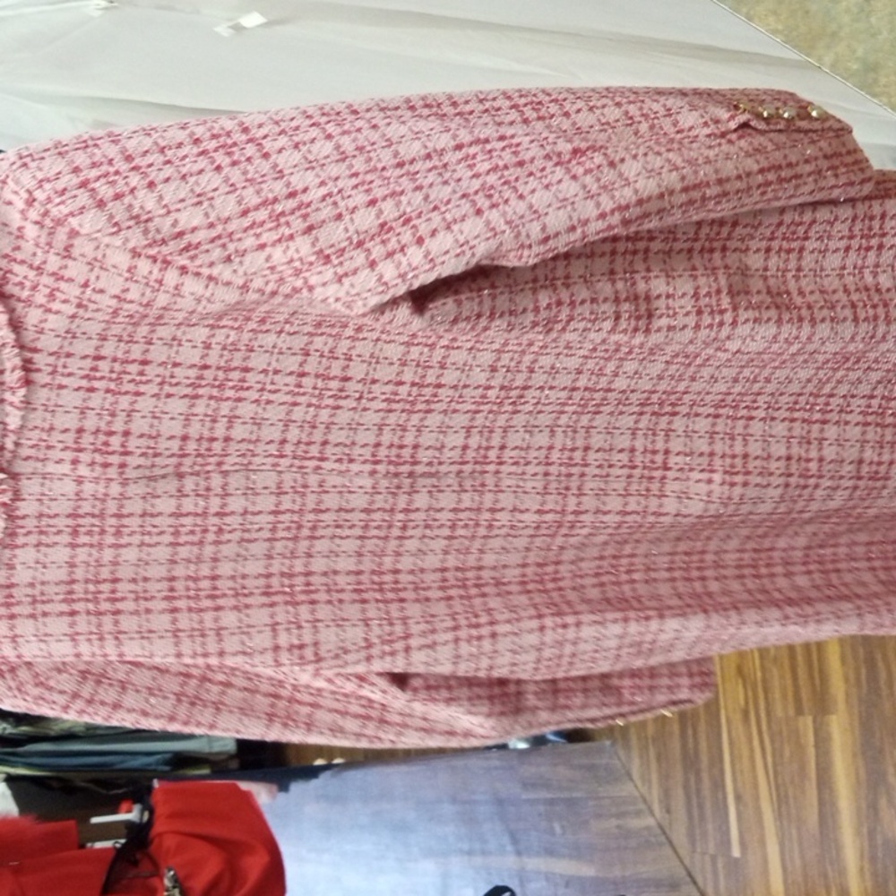 Nanette Lepore Red Plaid Long Sleeve Dress - Picture 5 of 8